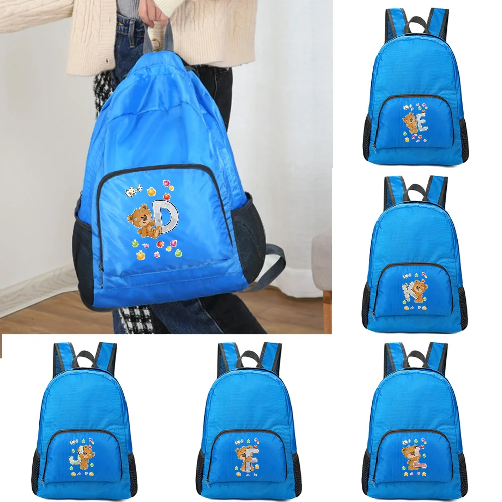 

Waterproof Travel Backpacks Men Climbing Travel Bags Hiking Backpack Outdoor Sport Bag Bear Letter Name Series Running Rucksack