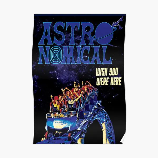 

Travis Astroworld Concert Poster Wall Painting Print Modern Room Funny Decoration Picture Home Mural Art Vintage Decor No Frame