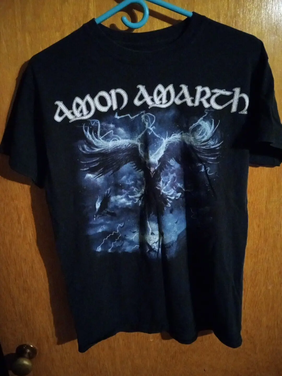 Amon Amarth Ворон летает смерти металлическая маленькая футболка