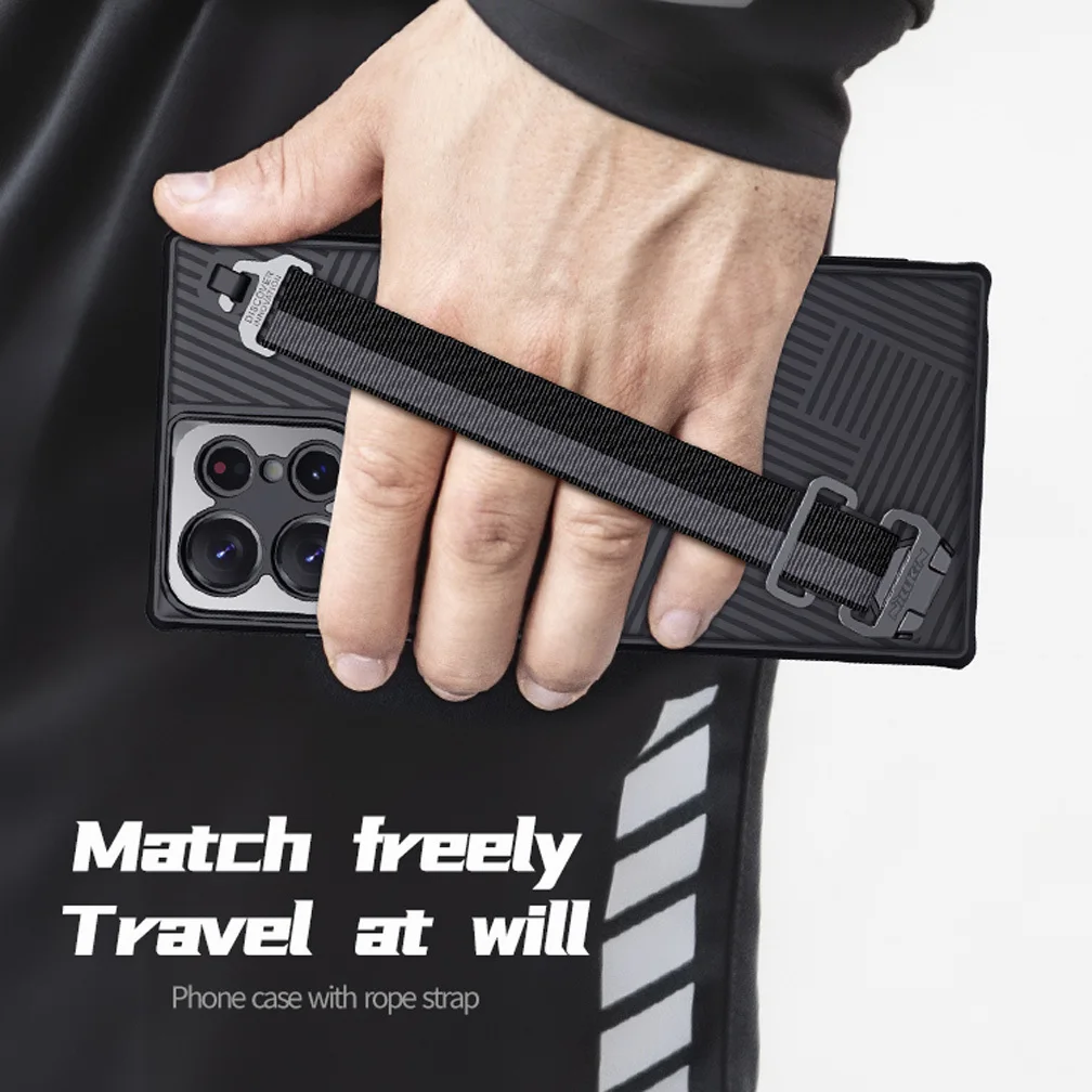 For Samsung Galaxy S23 Ultra Case Nillkin Wrist Strap Case Anti-falling Phone Case For Samsung S23 Ultra Cover With Rope Strap