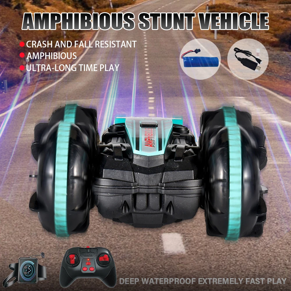 głosem SZWDSE RC Drift Car z wodoodporną konstrukcją 360° ° sterowany 6-kanałowy długi czas pracy baterii dla dzieci