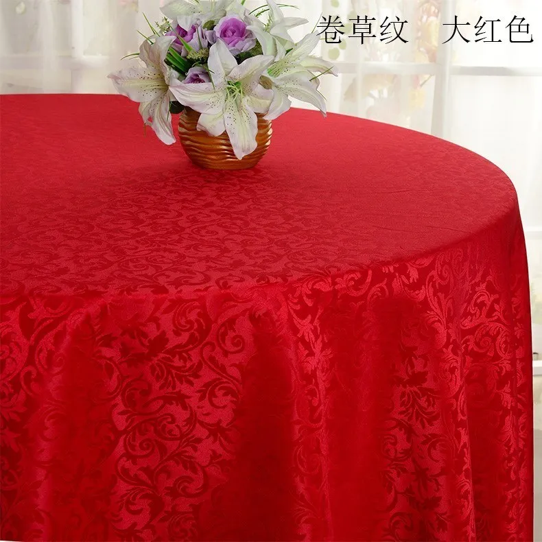 

Table cloth waterproof, oil resistant, and scald resistant circular table cloth, household rice and hotel table cloth thickened