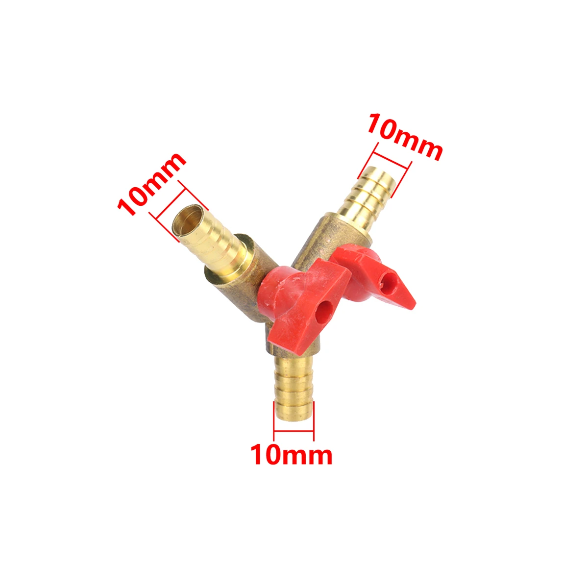 

Латунный трехходовой шаровой кран 8 мм 10 мм