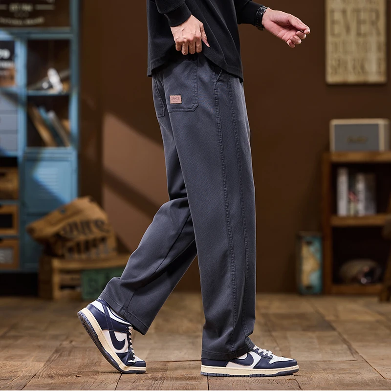 Осенние новые повседневные брюки прямого кроя модные брендовые американские