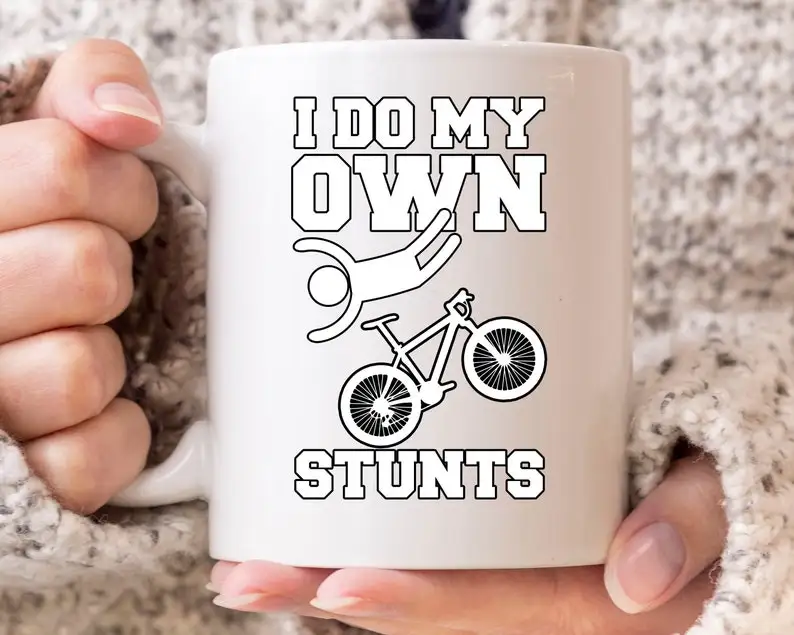 

I Do My Own Stunts Mug, Dirt Bike Gift For Motorcross And Supercross Rider, Funny Dirtbike Coffee Mug For Dads, Cute Motorcycle