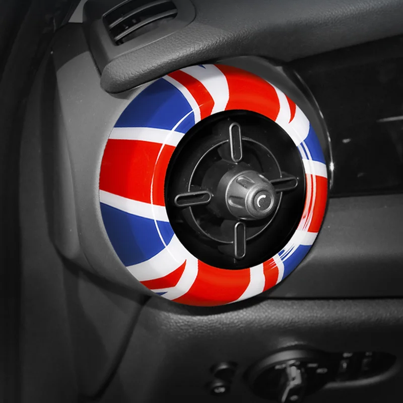 

Union jack Car Air Vent Conditioning Outlet Cover Trim For MINI Cooper F55 F56 F57