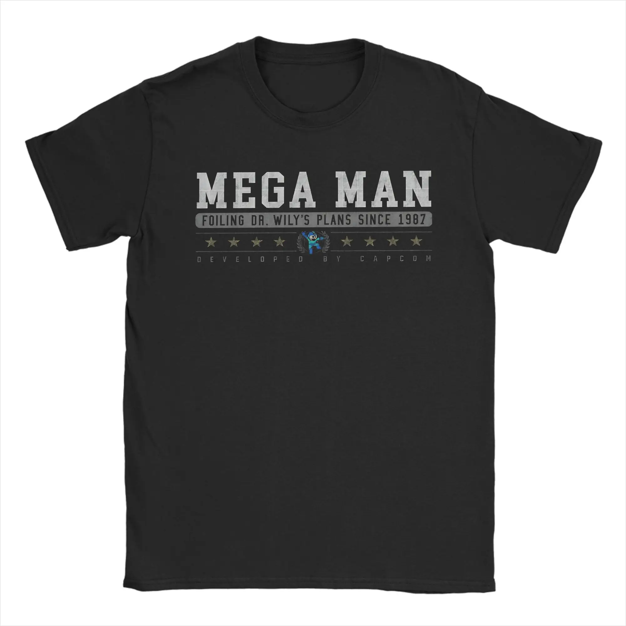 Фото Футболка X Novelty из 100% хлопка Megaman Tees для мужчин №4