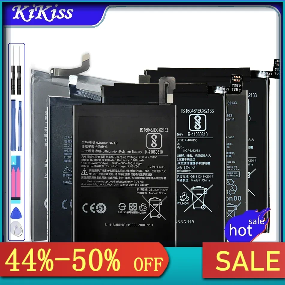 BM46 BM47 BN30 BN40 BN41 BN43 BN44 BN45 BN48 Аккумулятор для Xiaomi Redmi Note 3 3S 3X 4 4A 5 6 7 7A Plus 8 8A 8T 9 9A 9C 9S Pro