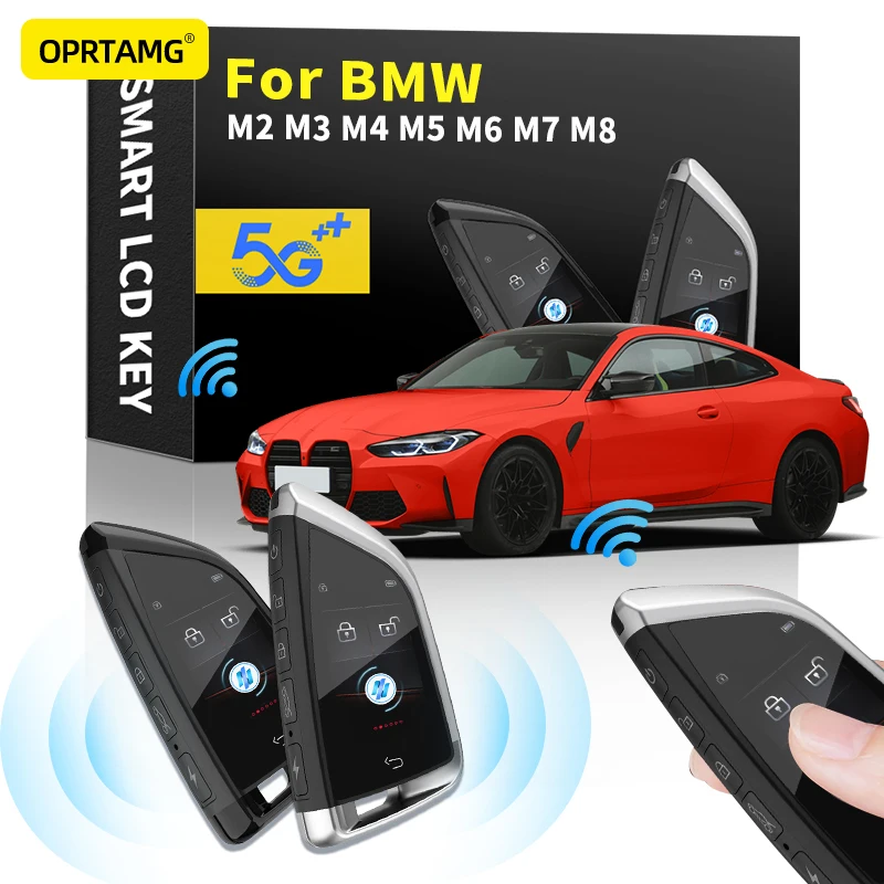 

Модифицированный смарт-брелок для автомобильных ключей с ЖК-экраном, автомобильные аксессуары для BMW M2 M3 M4 M5 M6 M7 M8 M235i M240i M340i M550i M6