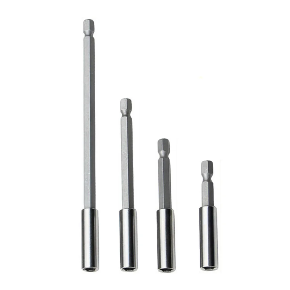

60/75/100/150mm 1/4" Hex Rod Hand Tool Socket Magnetic Extension Bit Holder Tool Shank Long Handle Screwdriver Tip Holder