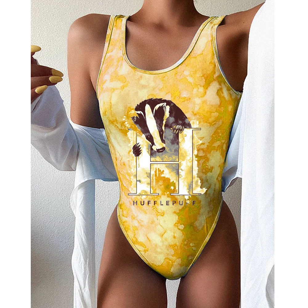 

Tie-dye printed fashionable one-piece Women's swimsuit women's swimwear 2021