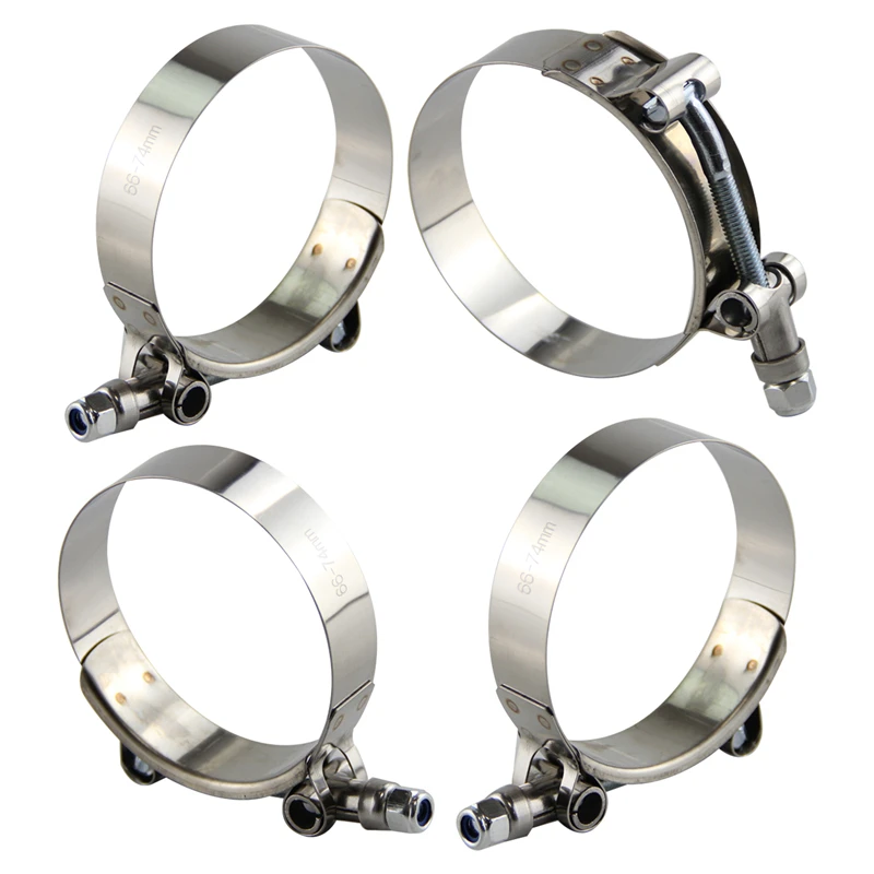 Т-образные болты 304 зажимы из нержавеющей стали x 4 шт. для шланга с наружным