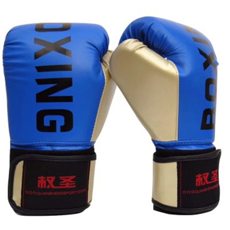 Men\'s Boxing Gloves For Men Women PU Karate Muay Thai Guantes  Free Fight MMA Sanda Training Adults Kids Equipment