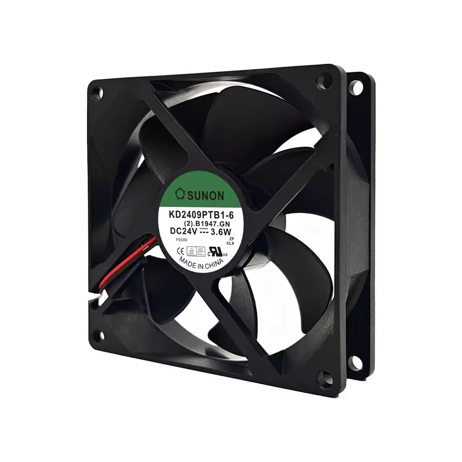 Фото Новый вентилятор охлаждения для преобразователя частоты SUNON 9025 24V 3.6W 9CM с двойным шарикоподшипником KD2409PTB1-6 №3
