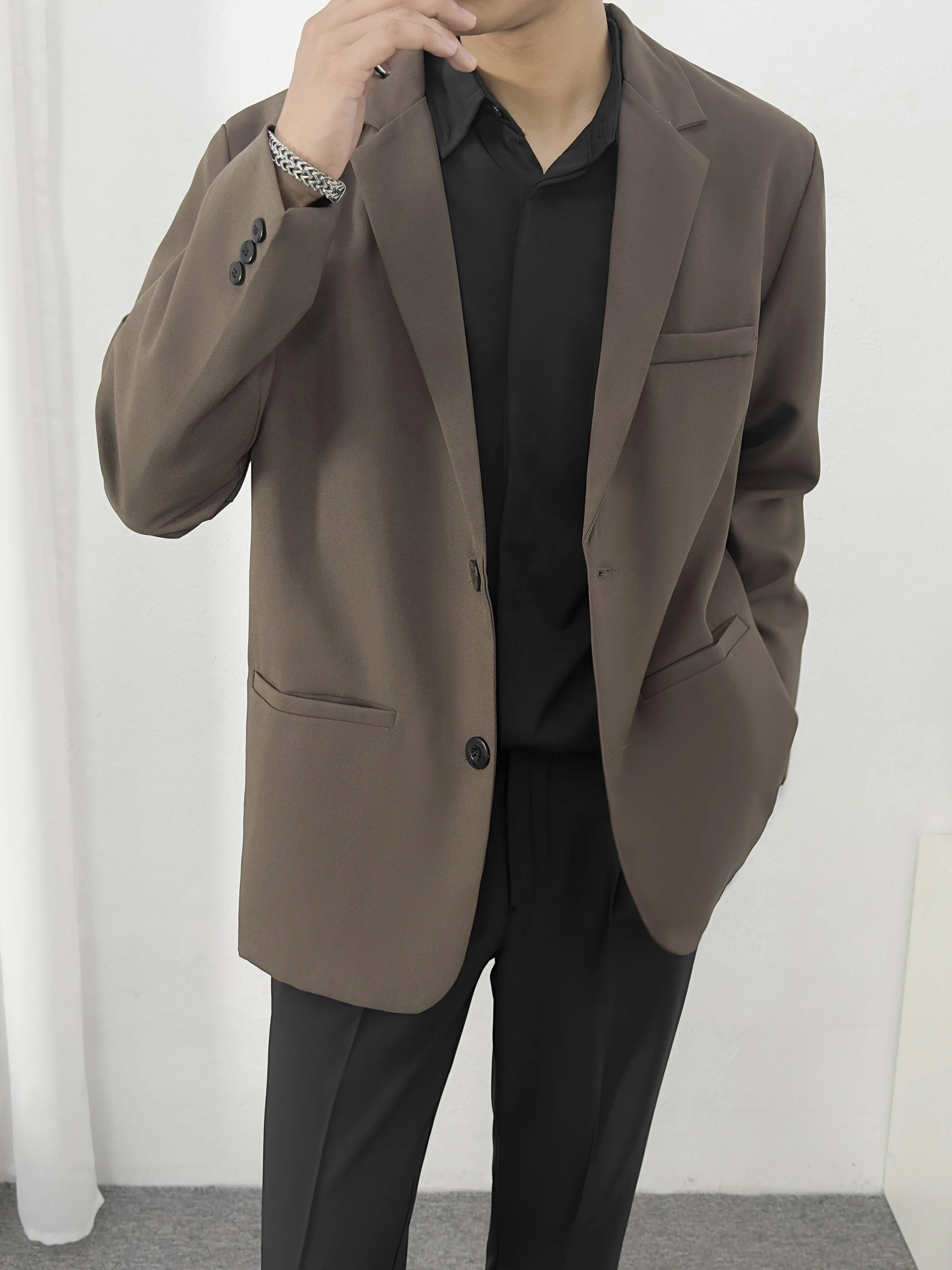 Small Suit Men's Korean-Sle Slim fit Top Outerwear Best Man Bridegroom Wedding Business Professional Guest look ...