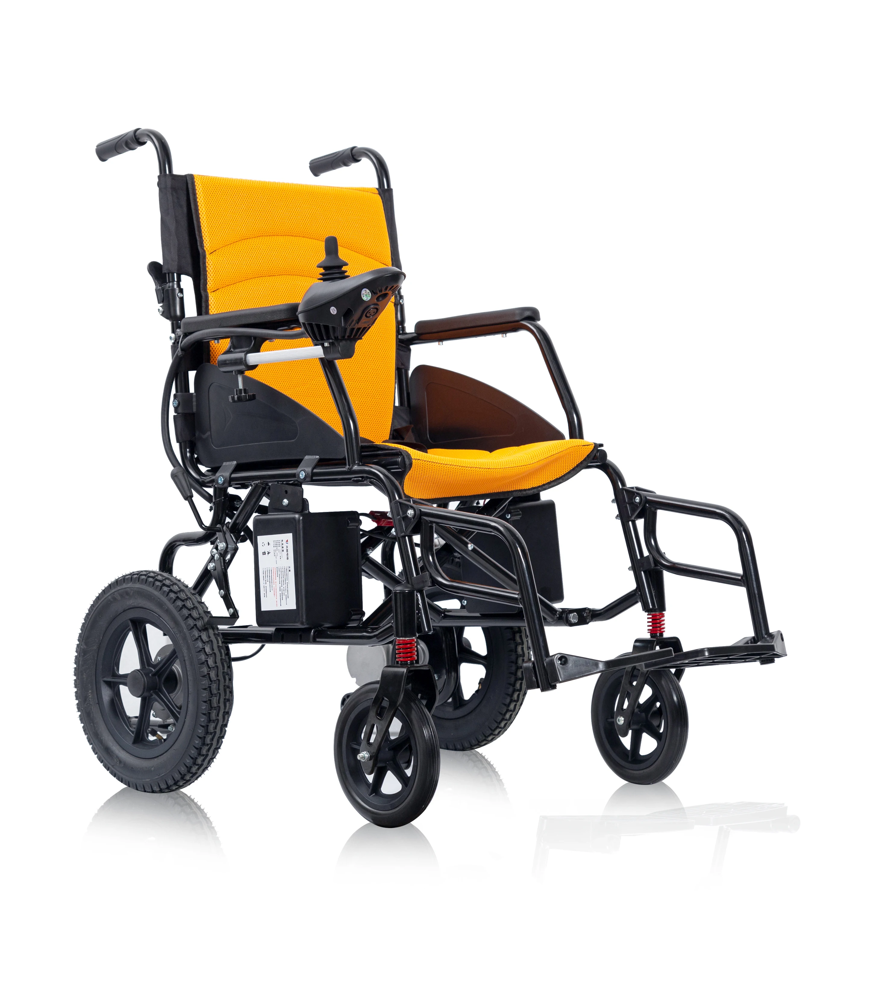 Легкая портативная электрическая инвалидная коляска Складная с электроприводом