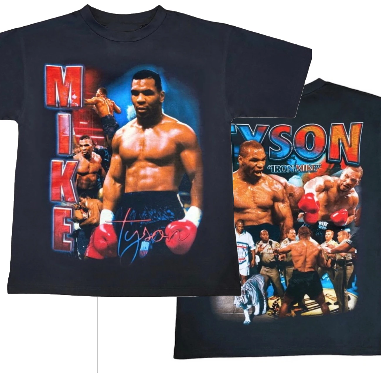 Боксерский чемпион Майк Тайсон модель 90. Мужская хлопковая футболка с коротким