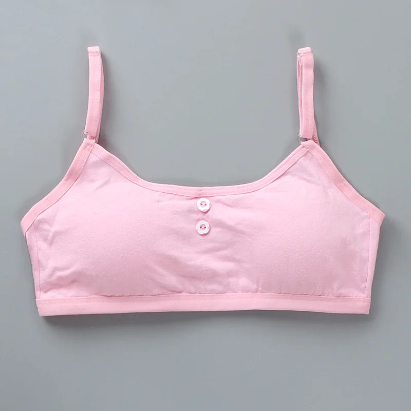 

10pcs Bras for Teen Girls 12 Kids Training Bras Tops teenager Underwear 14 Lingerie Thin Strap Topic Sleeveless Vest Cotton 10