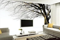 snowy natural scenery landscape photo mural wallpaper 3d stereo living room bedroom backdrop wall home decor papel de parede 3d