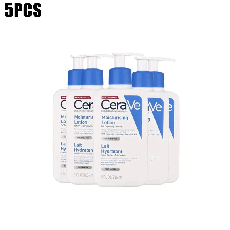 

1/5PCS Cerave Daily Moisturising Lotion For Dry Skin Nourishing Face with Hyaluronic Acid and Ceramides Cream Body Care
