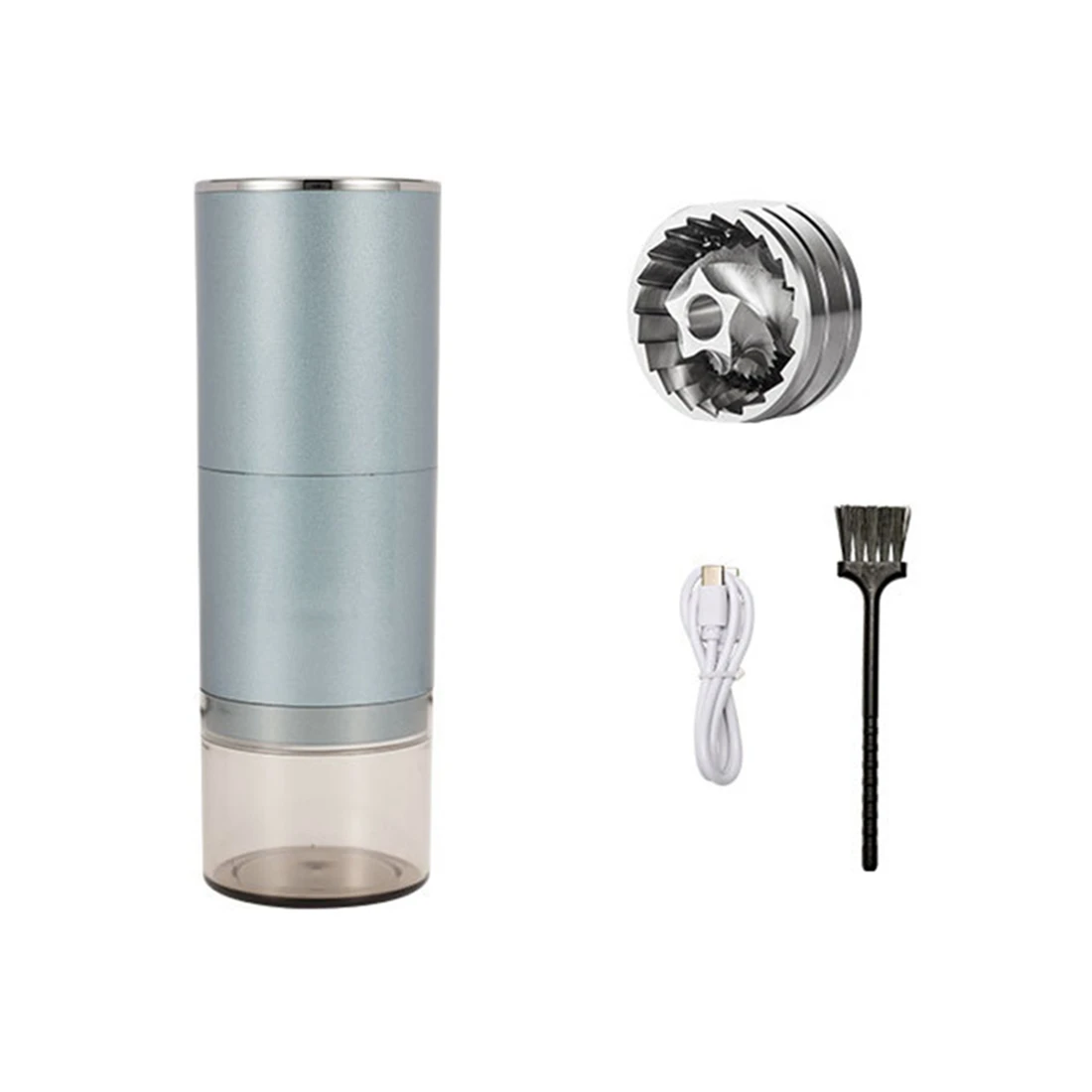 

Electric Coffee Grinder Automatic Beans Mill Portable Espresso Machine Maker Rechargeable for Home Trave Blue