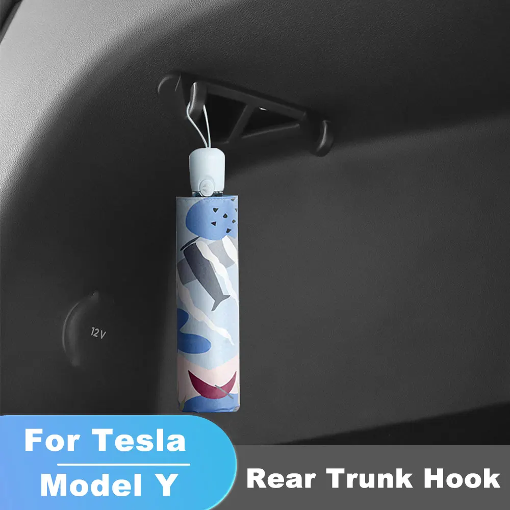 

Rear Trunk Hook For Tesla Model Y Bag Umbrella Hanger Sundries Holder Clips ModelY 21-23 Interior Decor Accessories Parts