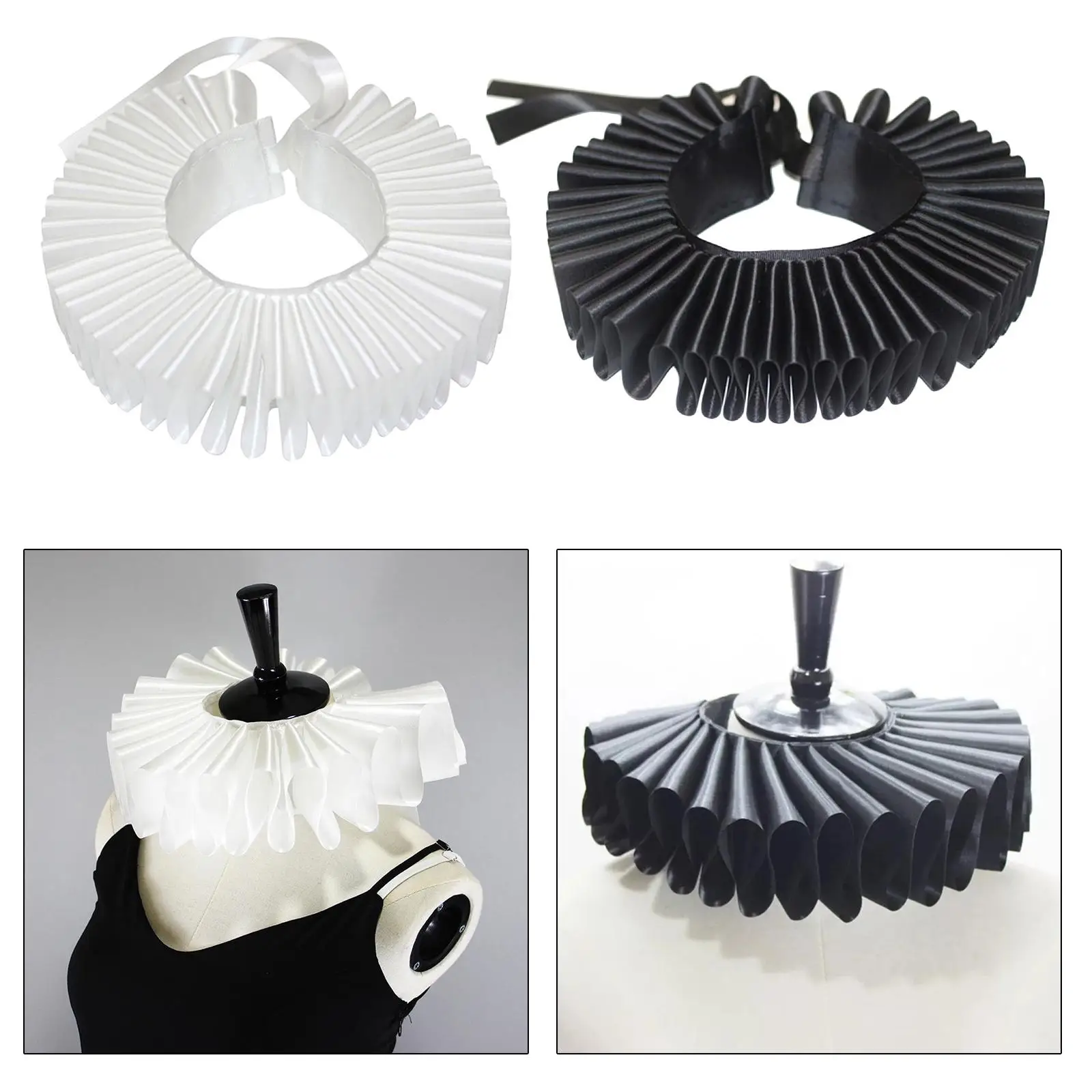 

Vintage Renaissance Elizabethan Ruffled Neck Collar Clown Choker