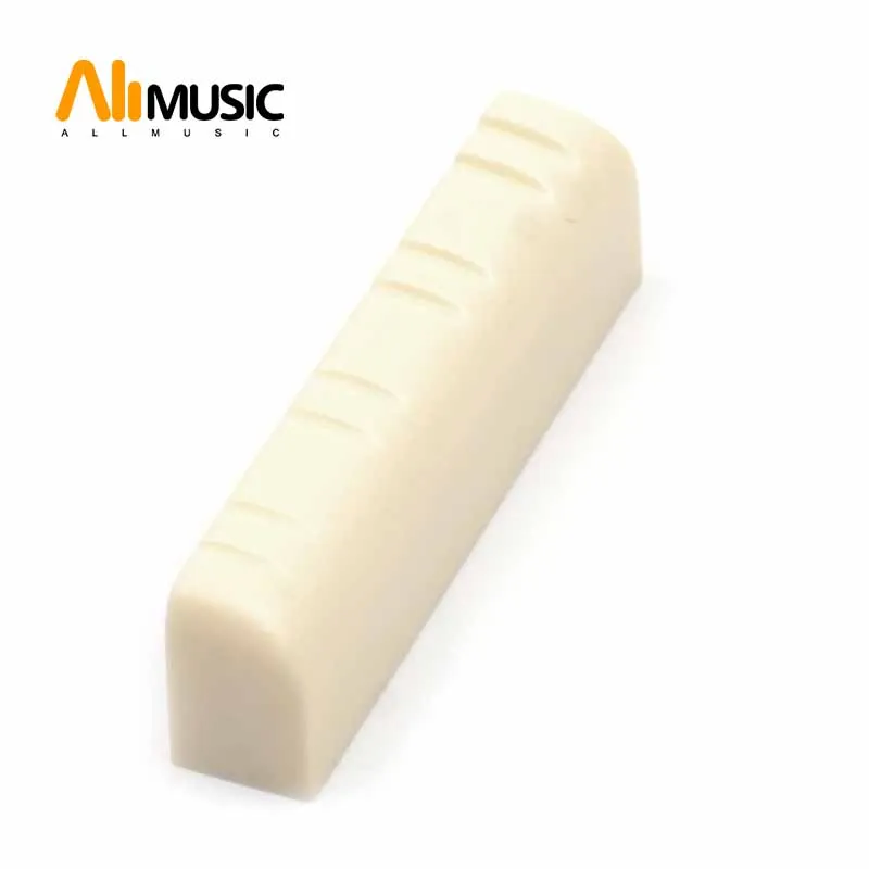 

50pcs Plastic Mandolin Nut 34x6x9-8.5MM Mandolin Parts Ivory