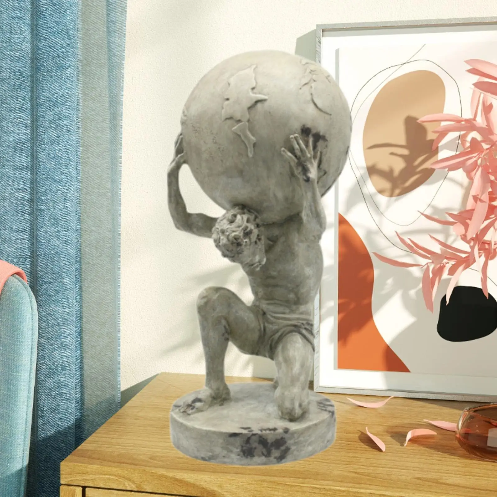 Переносная статуя Мира титана ручная работа артефакт орнамент фэн-шуй украшение