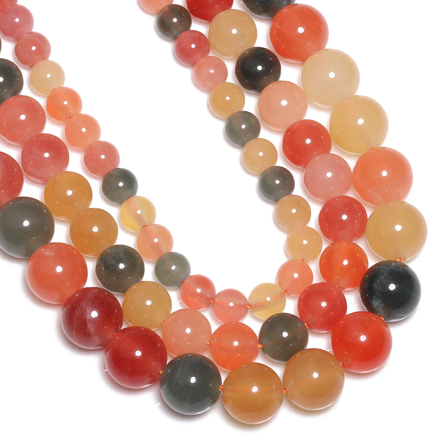 6 мм 8 10 разноцветные бусины из нефритового камня Handmde DIY натуральный браслет