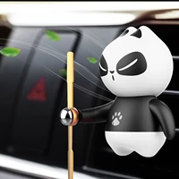 creative car air freshener panda rotating propeller outlet fragrance auto perfume diffusers car interior accessories