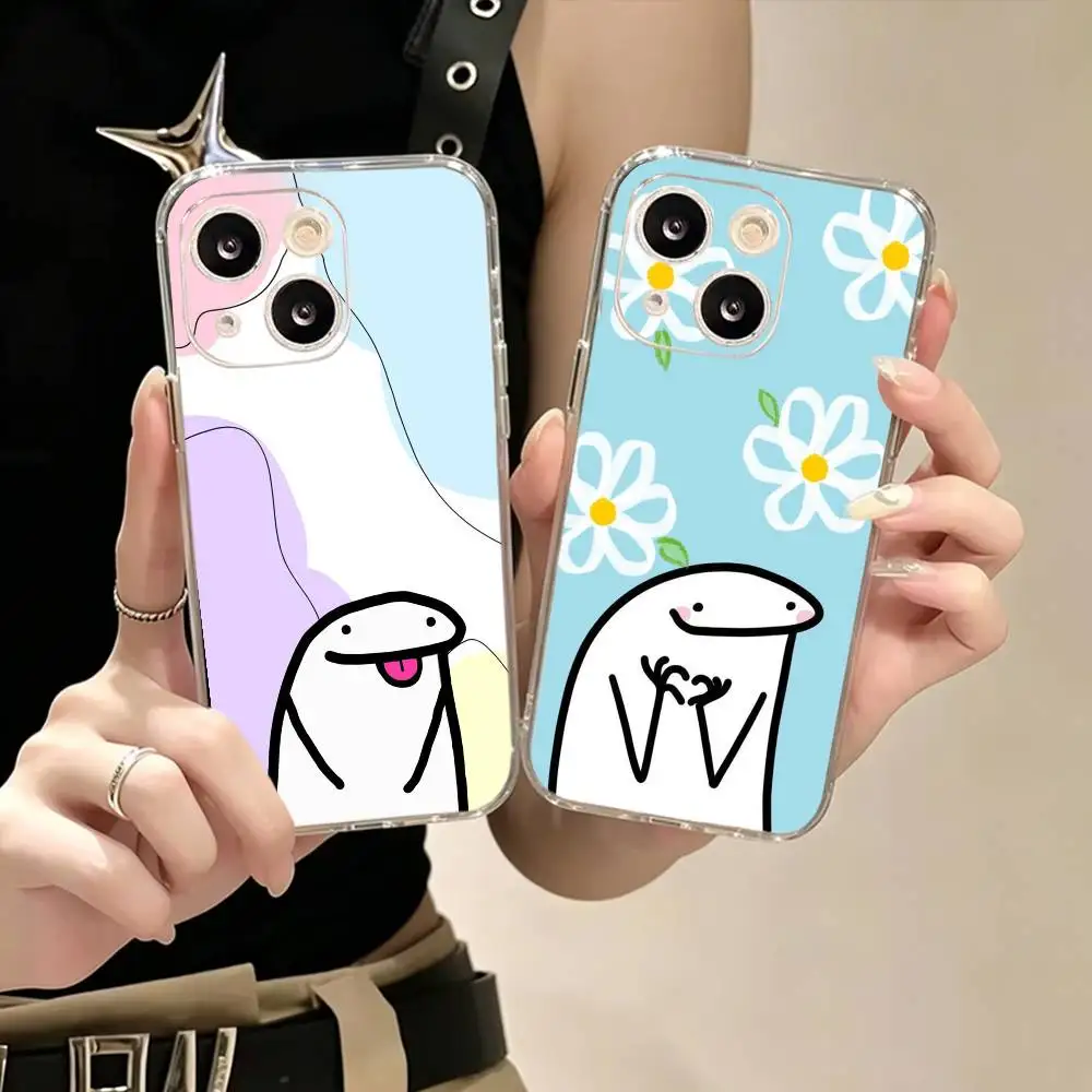 Фото Забавный чехол S-Stickerman F-Flork для iPhone 17, 16, 14, 13, 12, 11, 15 Mini Pro Max, прозрачная накладка №1