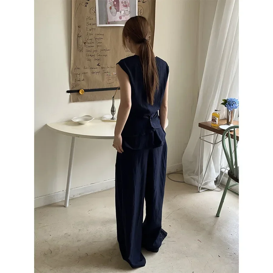 Anan Anna Guangzhou Thirteen Road Women's Fashionable Casual Suit Elegant Commuting Cotton Linen 15609-91858