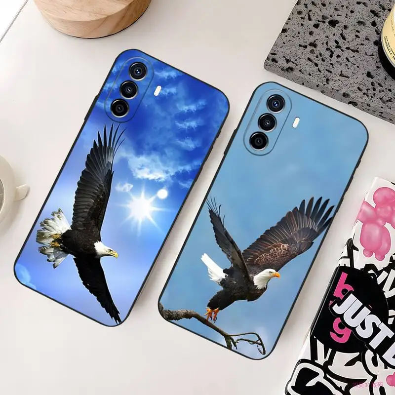 

Чехол с орлом для телефона Huawei P30 Pro P40 P10 P20 Plus Lite Psmart 2020 Y6 Y5 2019 Y8s Y8p Y5, силиконовый чехол