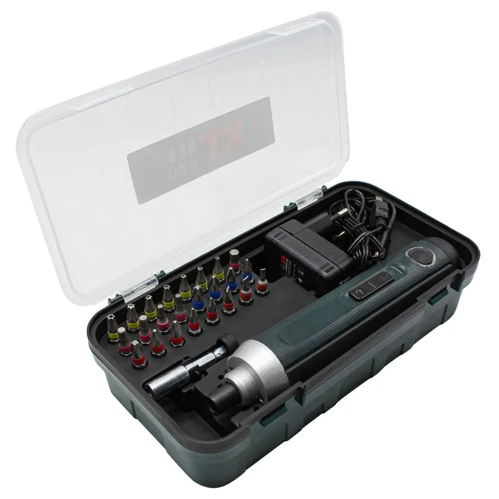 

Литий-ионный перезаряжаемый шуруповерт KLPRO KLNM3820 3,6 вольт/2 0ач + 25 шт. отверток