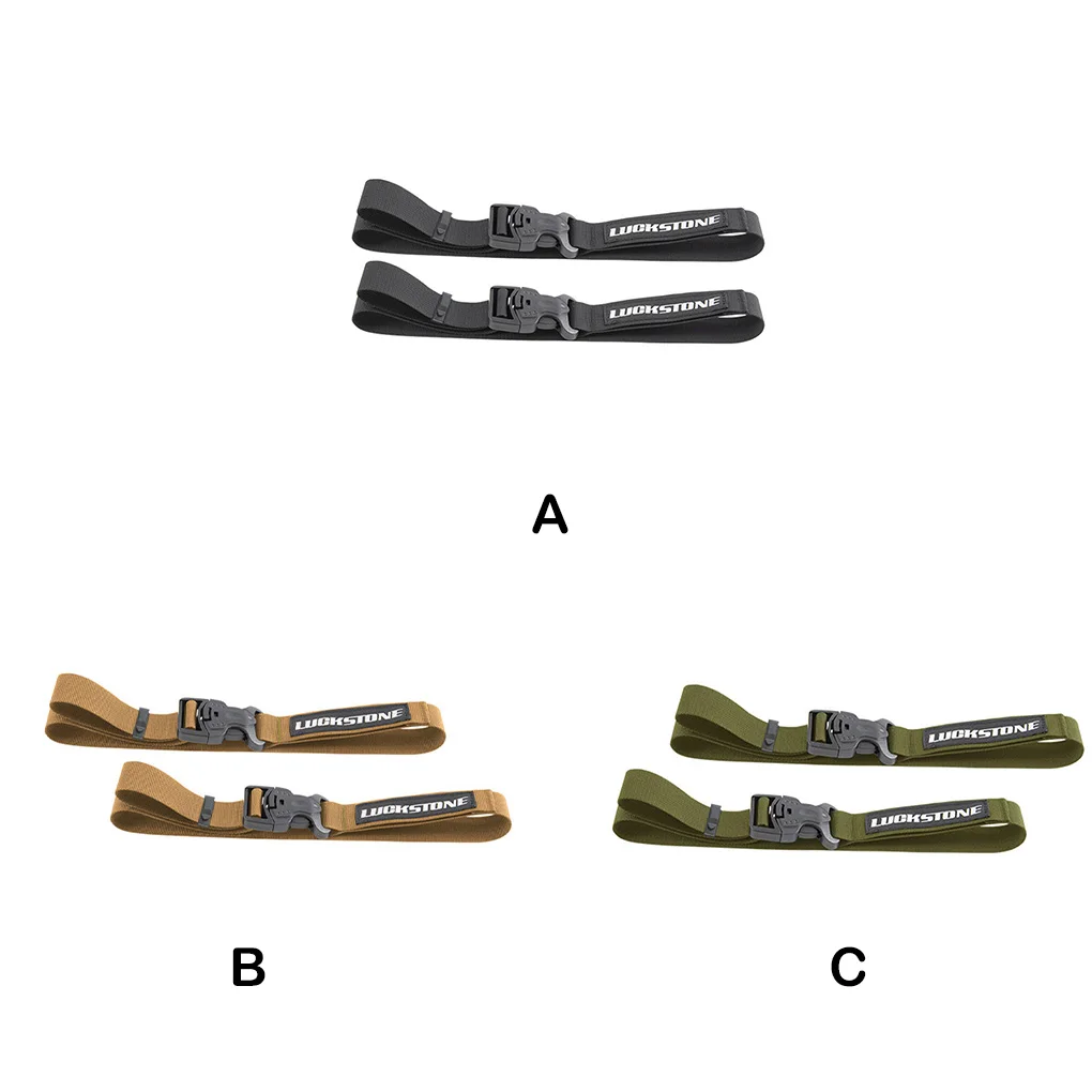 

2X Tied Belt Set Luggage Lash Strap Cargo Tie Buckle Secure Straps
