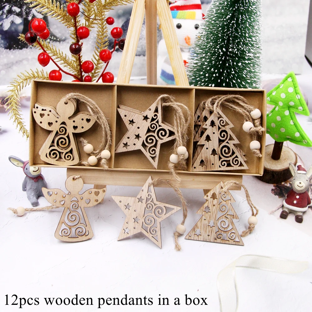 

Деревянные Рождественские Подвески DIY House