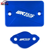motorcycle accessories aliminum front rear brake fluid reservoir cap cover for yamaha wr250f wr250 f wr 250f 2003 2016 2004 2005