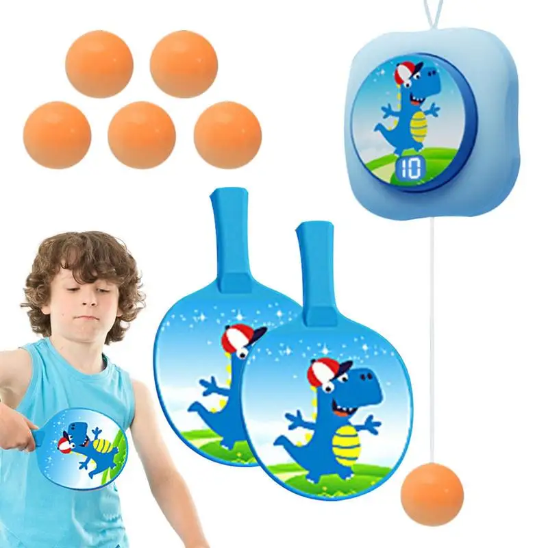 

Children's Indoor Hung Table Tennis Trainer 2 In 1 Kids Jump Trainer with LED intelligent counting Table Tennis Self-training