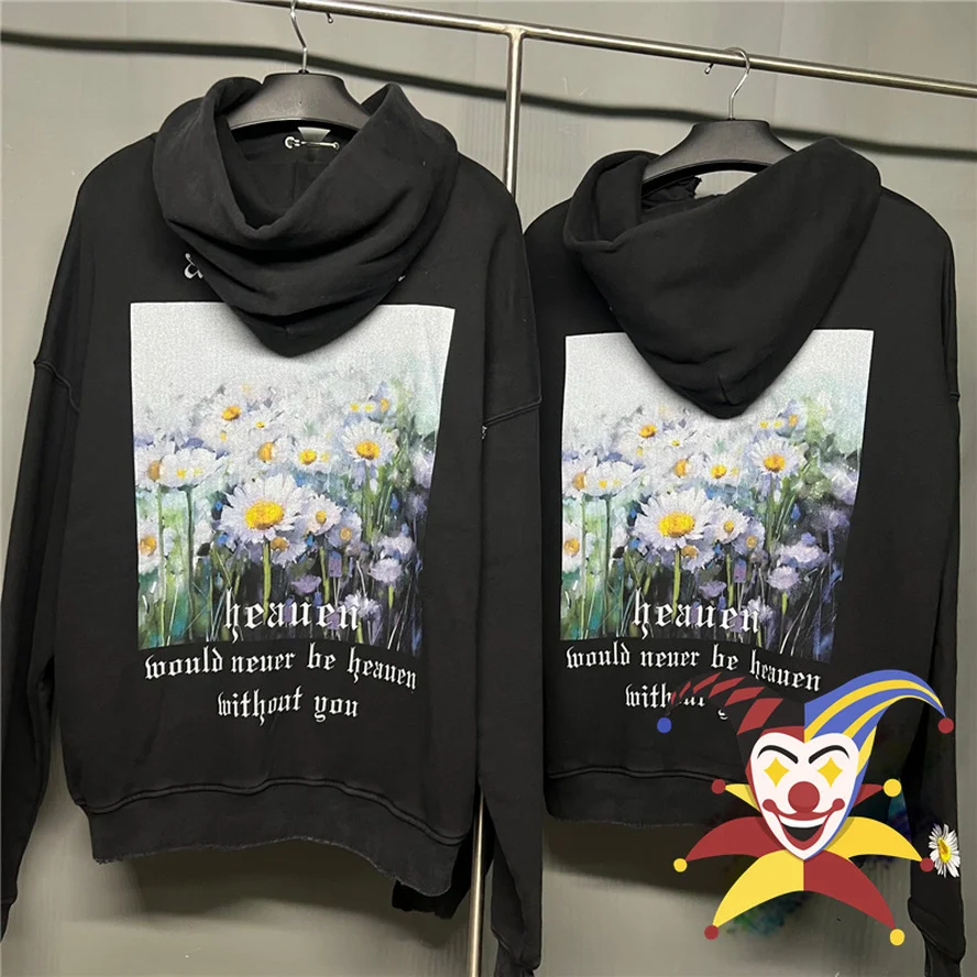 

Vintage Askyurself Daisy Hoodie Men Women Graphic Askyurself Los Angeles Pullovers Loose Hooded Sweatshirts