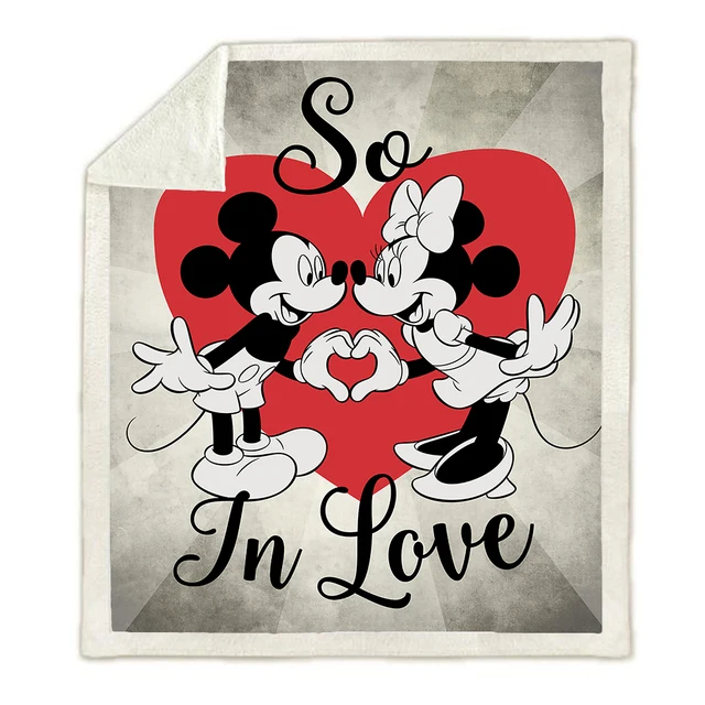 

Disney mickey ninnie Cartoon Blanket Throw Bedding Sheet Large Size Warm Soft Thick Sofa Sherpa Blankets shower curtain
