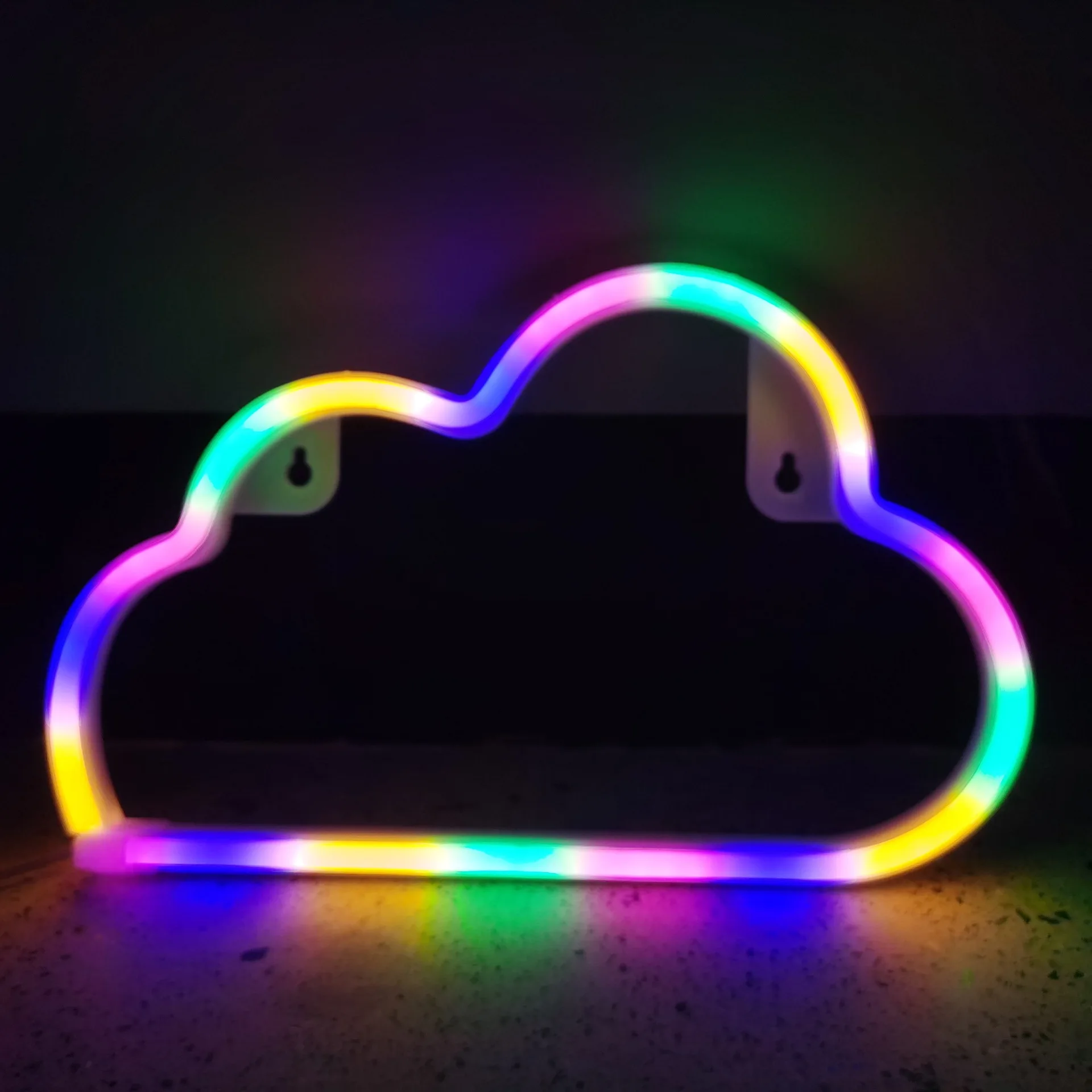 

LED Cloud Design Neon Sign Night Light Art Decorative Lights Plastic Wall Lamp for Kids Baby Room Holiday Lighting wedding Party