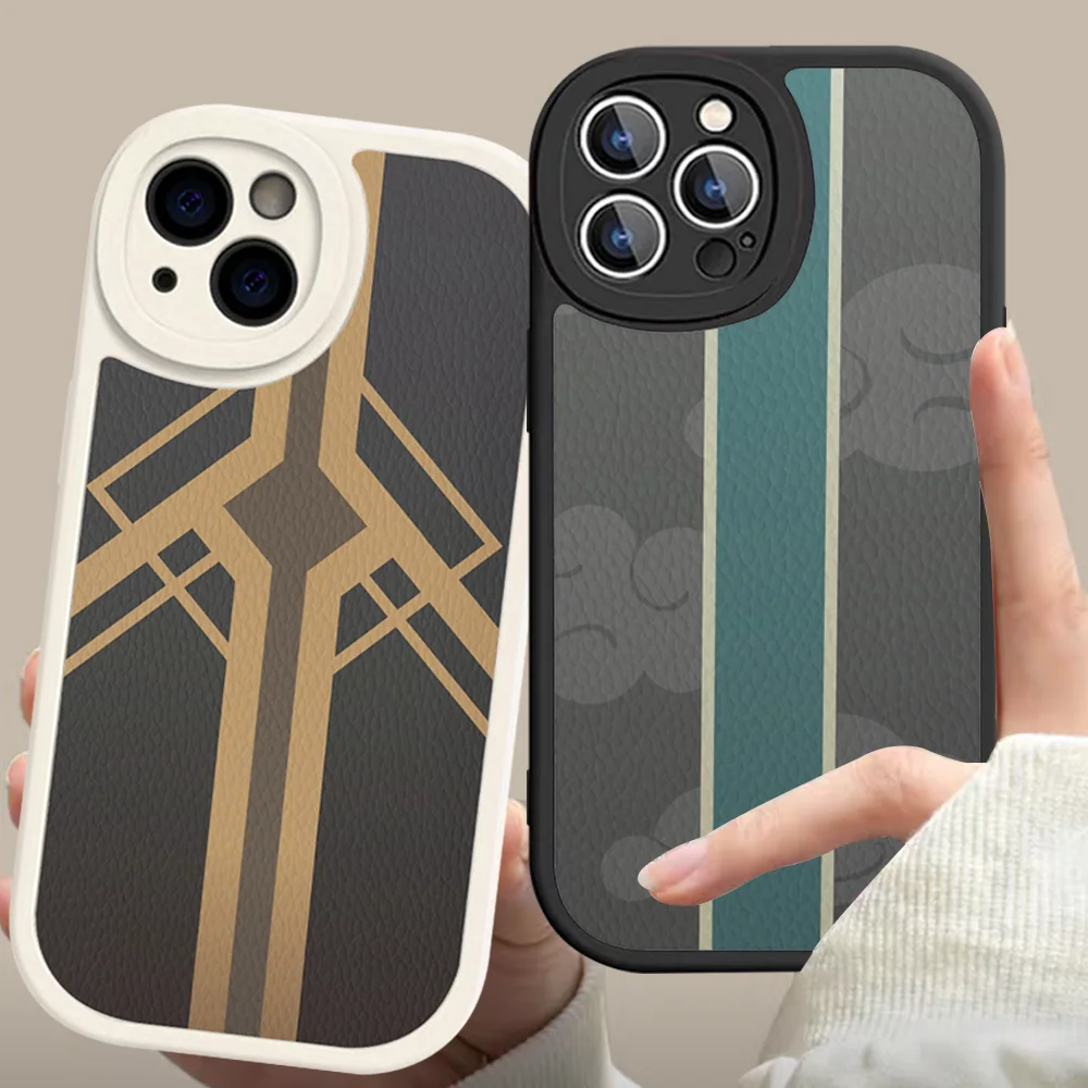 H-Honkai S-Star R-Rail Proprietary Roles Logo Phone Case Hard Leather For IPhone 16 15 14 Mini 11 Pro Max Xs X 8 Plus Fundas