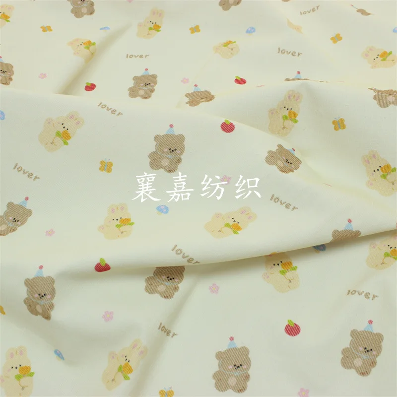 Хлопковая тонкая вельветовая ткань мультяшная печать для детской одежды артикул