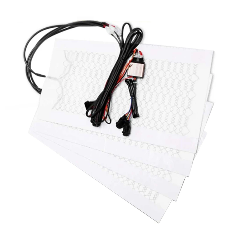 

12V Universal 5 Level Round Switch 12V Carbon Fiber Car Heated Heating Heater Seat Pads Winter Warmer Seat Covers