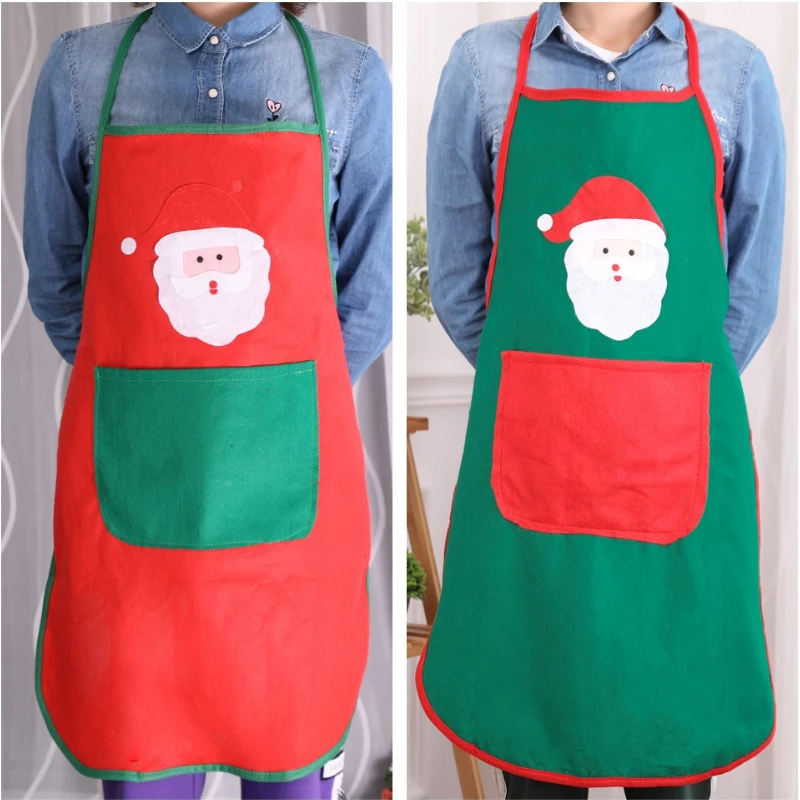 

Искусственный Санта-Клаус, кухонный фартук, рождественские кухонные украшения, нетканые детали для рождественских украшений