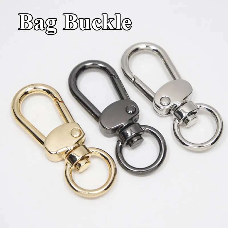 

Gold Silver Plated Lobster Clasp Hooks Split Key Ring Swivel Connector Carabiner For Jewelry Finding Making DIY Handcrafts