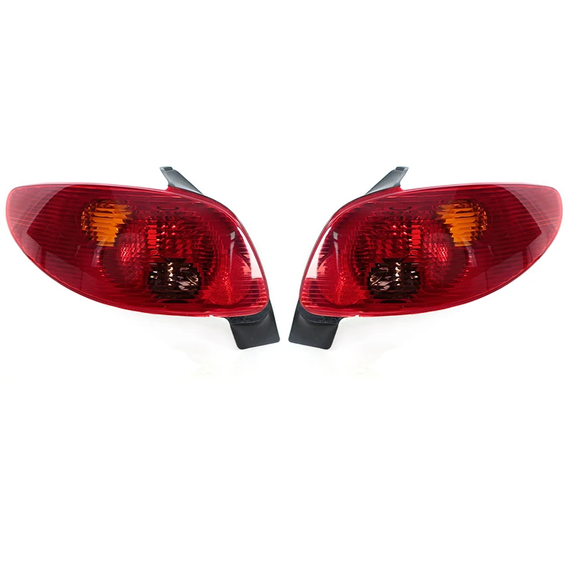 

Без лампы для Peugeot 206 2002 2003 2004-2006 5-дверные задние фонари хэтчбека, поворотные фонари, стоп-сигналы, задние фонари, фары дальнего света