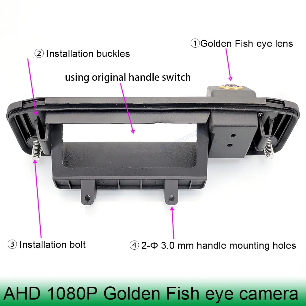 Камера заднего вида AHD 1080P 170 ° рыбий глаз для Mercedes Benz GLK X204 GLK200 GLK260 GLK300 2012 2013 2014 2015