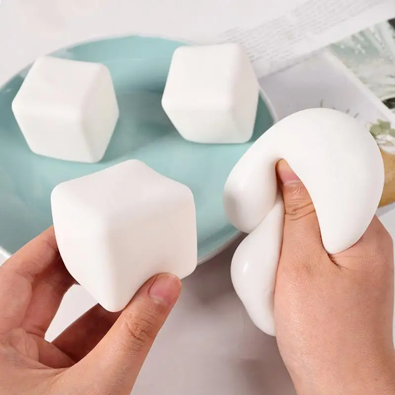 Мягкие игрушки Squishys Tofu Mochi декомпрессионные растягивающиеся шарики для снятия